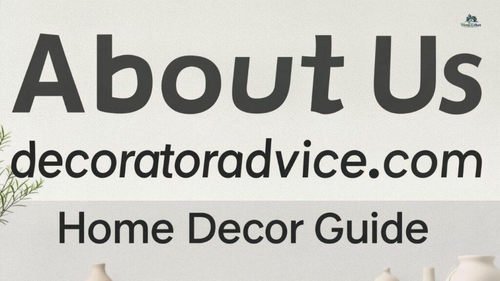 About Us decoratoradvice .com: Home Decor Guide