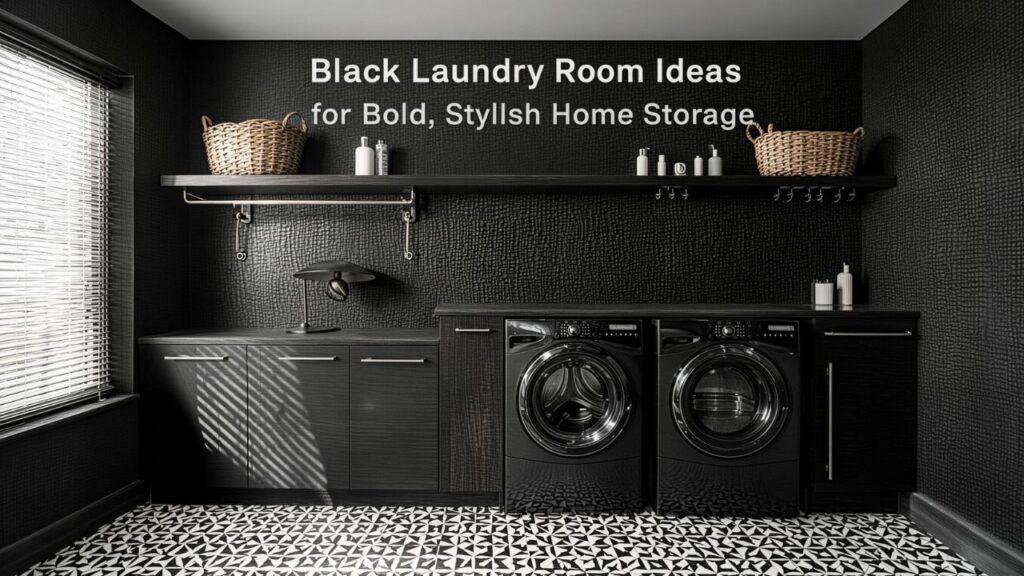 Black Laundry Room Ideas for Bold, Stylish Home Storage