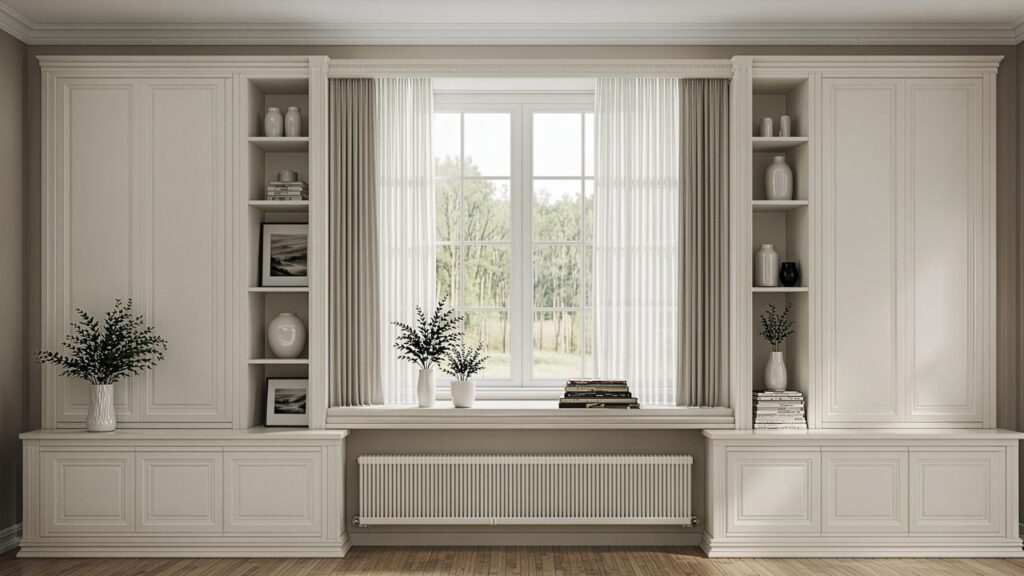 Built Ins Around Window Ideas for Stylish Living Storage