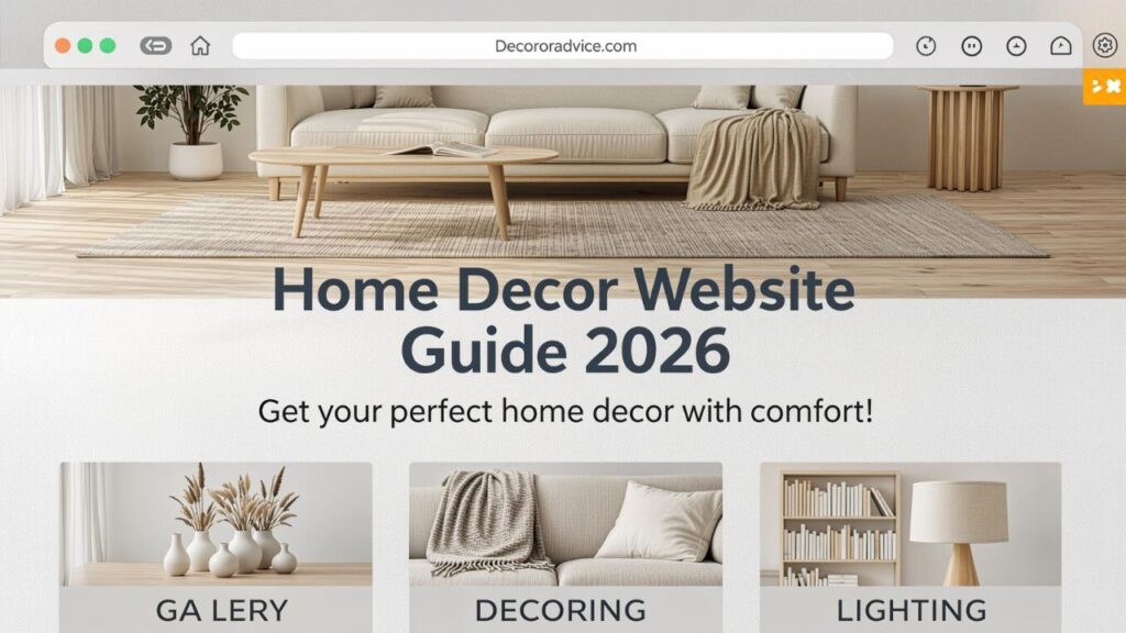 Decoratoradvice .com about: Home Decor Website Guide 2026