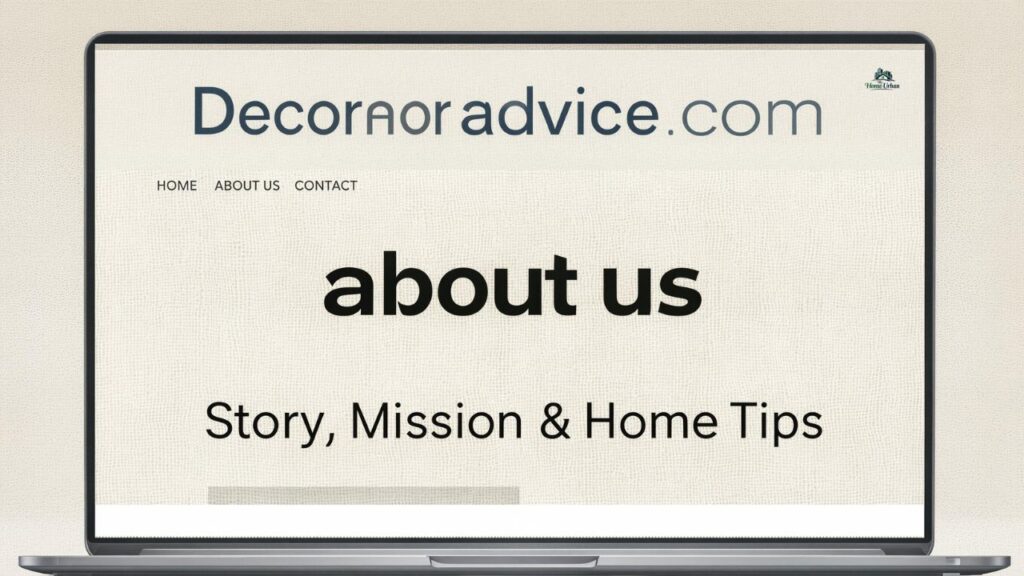 Decoratoradvice .com about us: Story, Mission & Home Tips