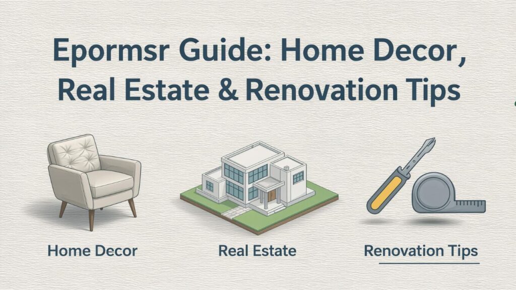 Epormsr Guide: Home Decor, Real Estate & Renovation Tips