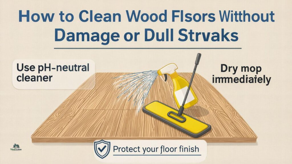 How to Clean Wood Floors Without Damage or Dull Streaks