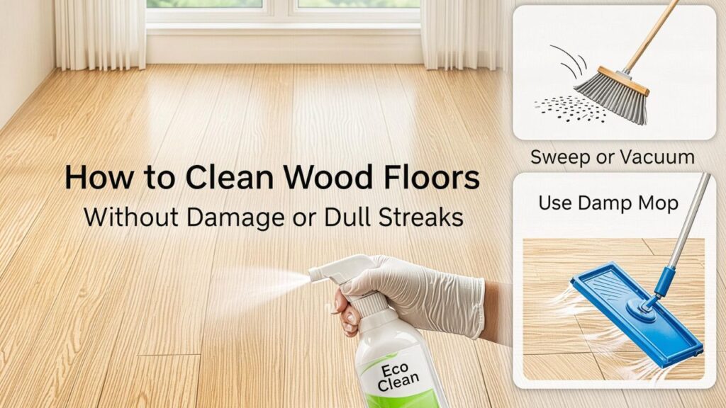 How to Clean Wood Floors Without Damage or Dull Streaks