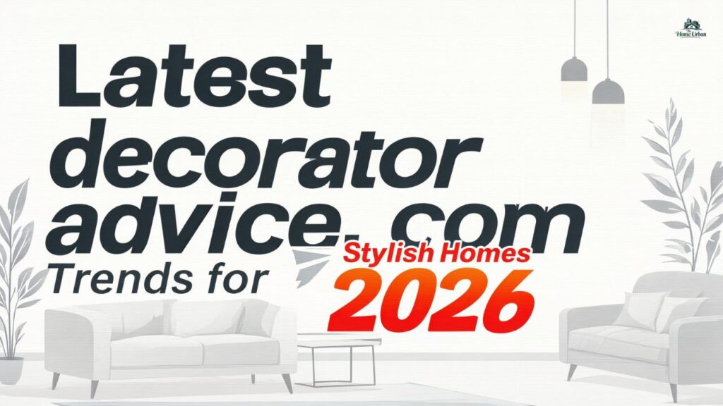 Latest decoratoradvice .com Trends for Stylish Homes 2026