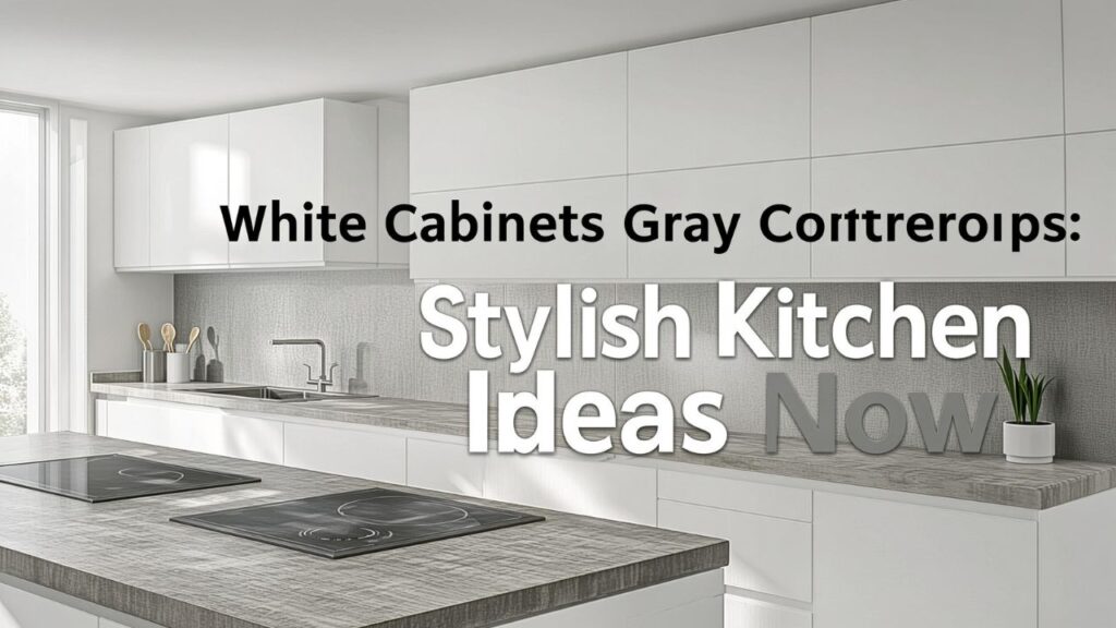 White Cabinets Gray Countertops: Stylish Kitchen Ideas Now